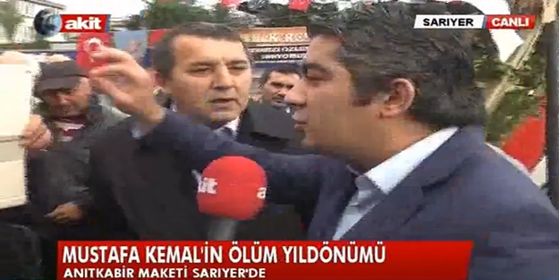 CHP'liler Akit TV muhabirine saldırdı!