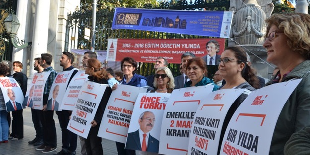 CHP'liler canlı billboard oldu