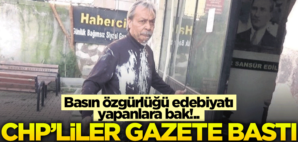 CHP'liler gazete bastı!