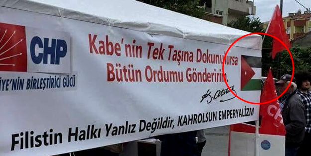 CHP'nin Filistin afişinde skandal hatalar!