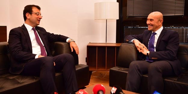 CHP'nin İzmir adayı Tunç Soyer'den Ekrem İmamoğlu'na destek ziyareti
