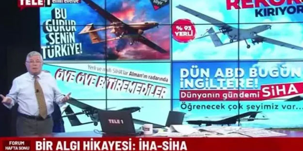CHP'ye yakın TELE 1 İHA ve SİHA'ları hazmedemedi