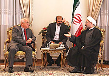 Çiçek, Ruhani ve Rafsancani ile görüştü