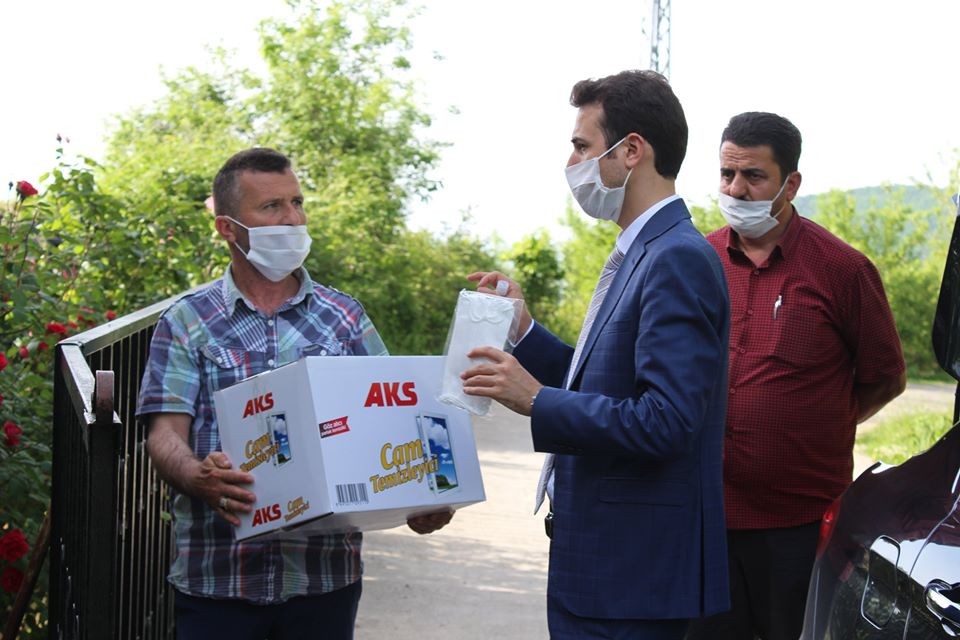 Cide Kaymakamlığı, 40 köye maske ve dezenfekten dağıtımını tamamladı 