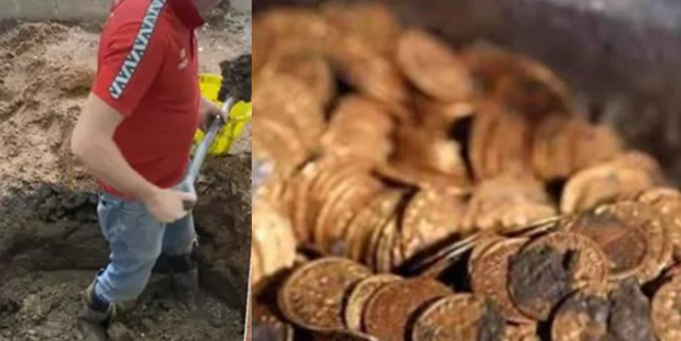 Çiftçi kazmayı vurdukça topraktan altın fışkırdı! Mısır tarlasından servet çıktı