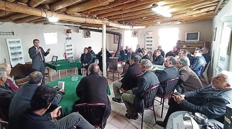 Çiftçilere tarım sigortası anlatıldı 