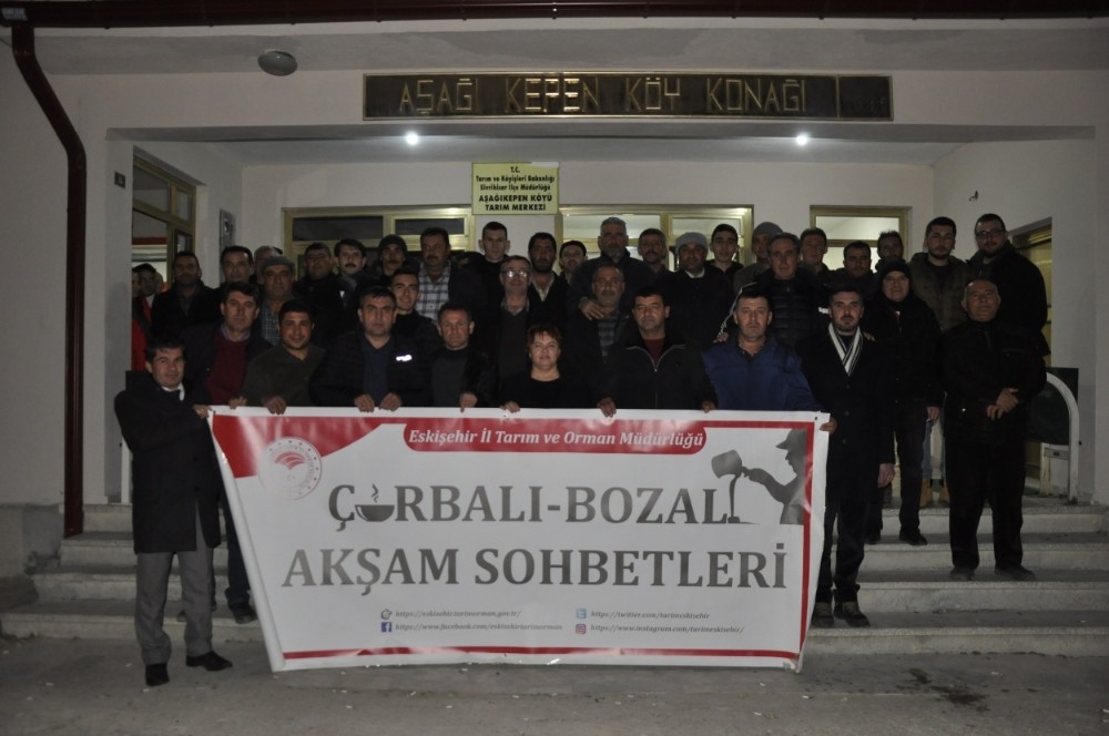 Çiftçilerle tarım sohbeti toplantıları sürüyor 