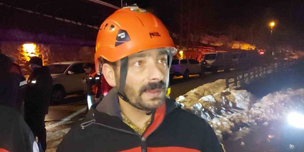 Çığın altında kalan operatör kurtarıldı