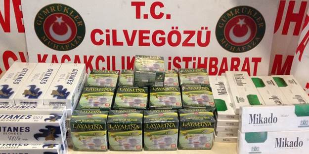 Cilvegözü'nde çay ve sigara kaçakçılığı