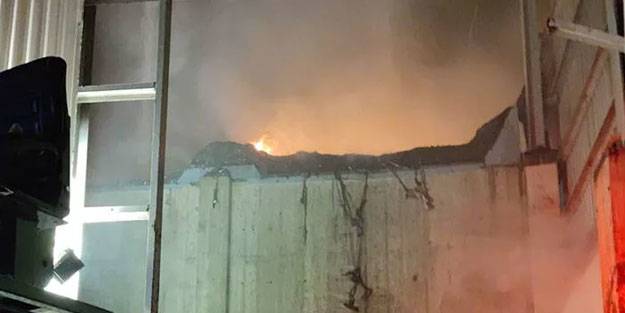 Çimento fabrikasında korkutan yangın