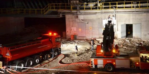 Çimento fabrikasında patlama