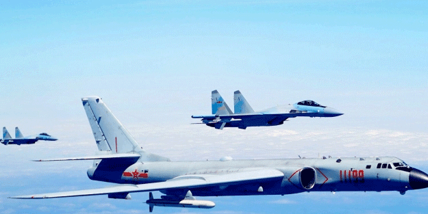 Çin 25 savaş uçağıyla hava sahasına girdi! Gerilim tırmanıyor