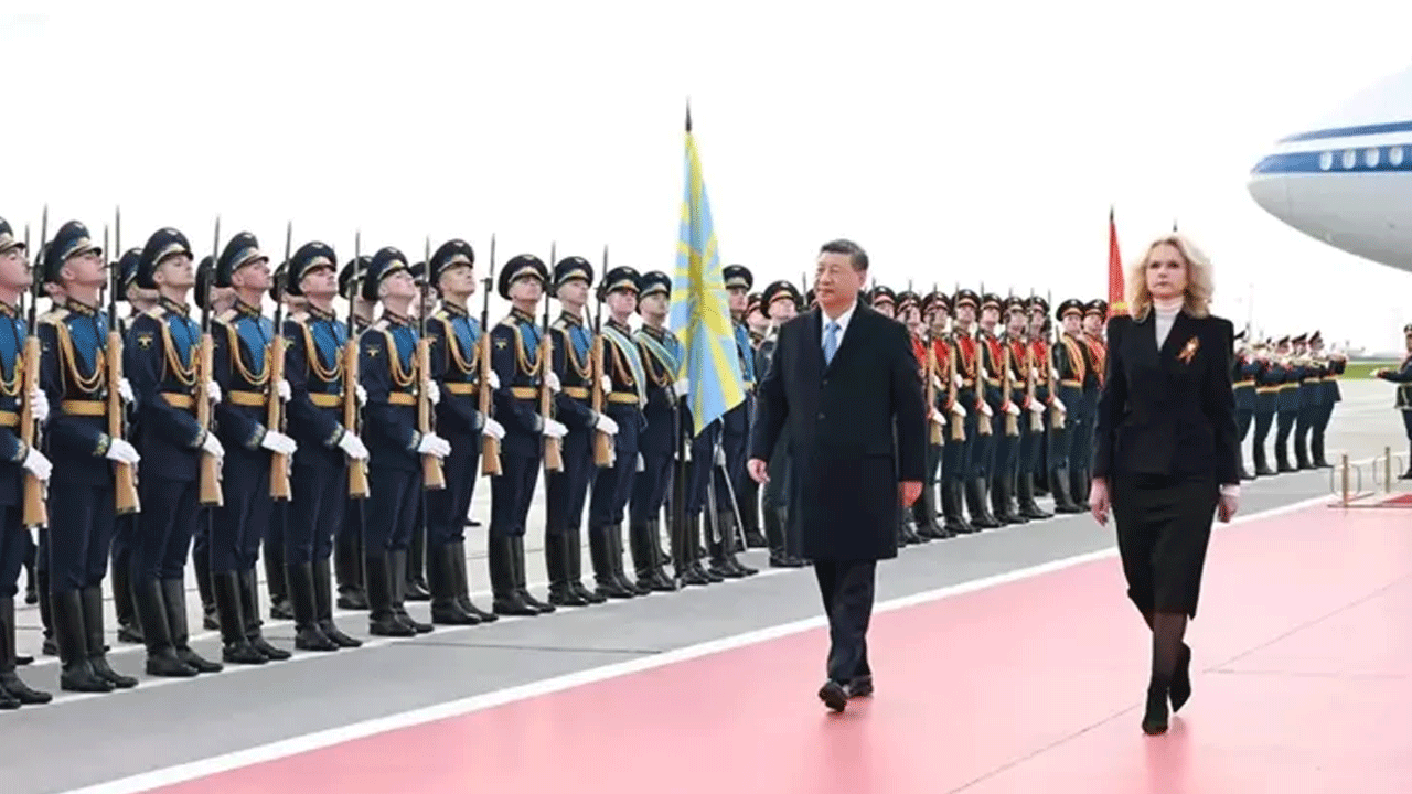 Çin Devlet Başkanı Şi Cinping, Rusya'nın başkenti Moskova’da