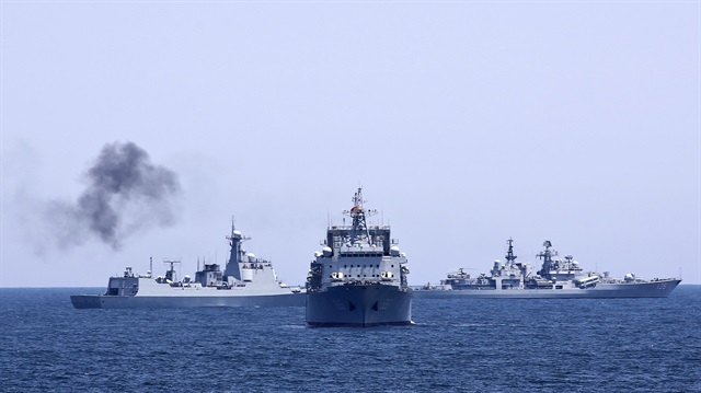 Çin mahkemelik olduğu yerde askeri tatbikat yaptı