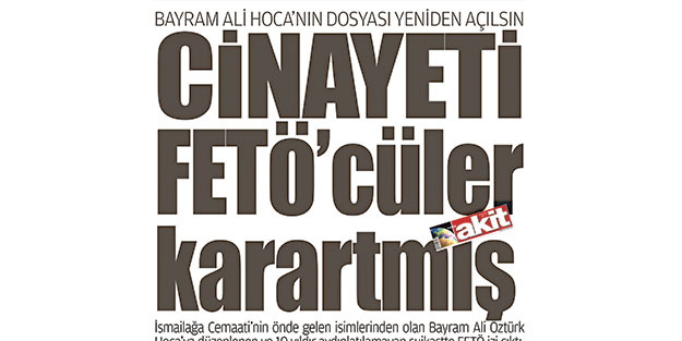 Cinayet dosyası raftan indi