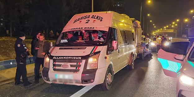 Cinayet şüphesiyle durduruldu, fazla yolcu ve yetersiz ehliyetten ceza aldı