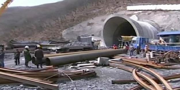 Çöken tünelde 21 işçi kurtarıldı