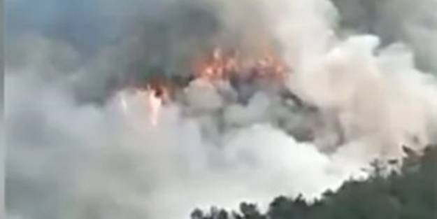 Çin’de düşen 132 kişi taşıyan uçak orman yangınına neden oldu