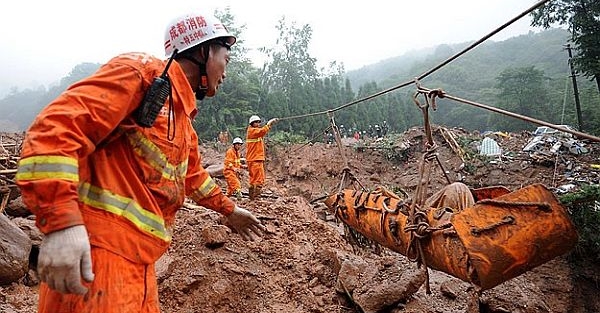 Çin'de heyelan felaketi