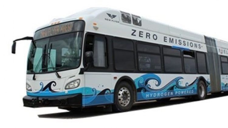 Çin'de hidrojenle çalışan otobüs üretildi