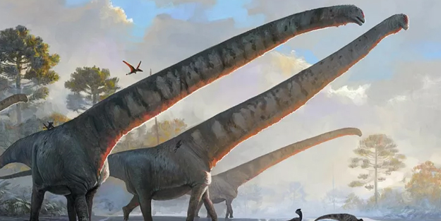 Çin'de keşif açıklaması şaşkına çevirdi: Boyun uzunluğu 15 metreye varan en eski dinozor keşfedildi!