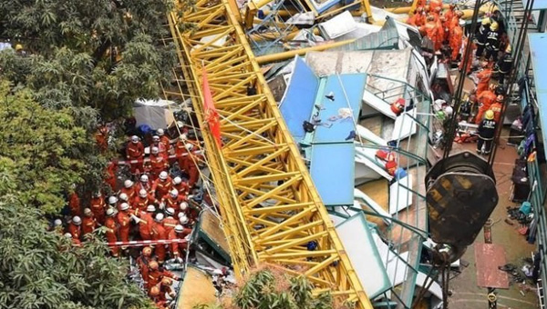 Çin'de vinç kazasında ölü sayısı 18'e çıktı