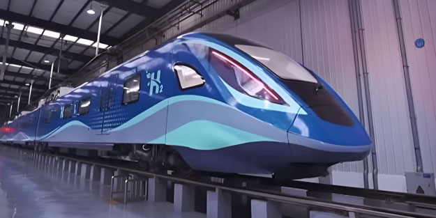 Çin'den hidrojenli tren! 1000 km menzili var
