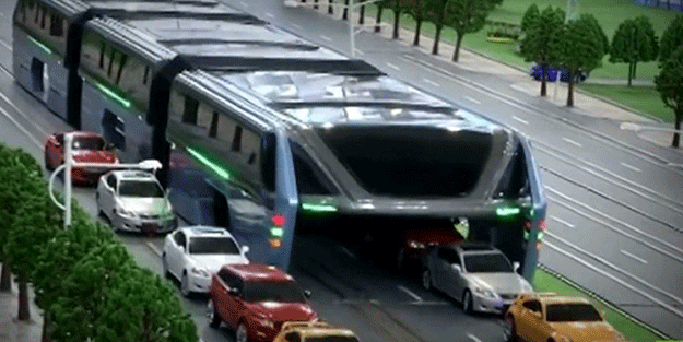 Çin'den trafiğe çözüm: Katil otobüs