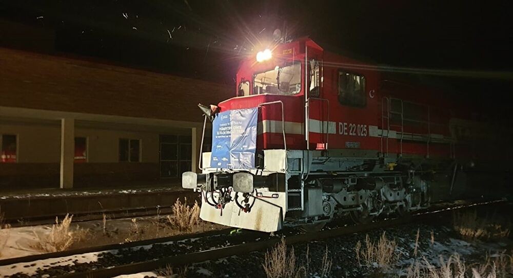 Çin’e giden ilk blok ihracat treni Gürcistan’da