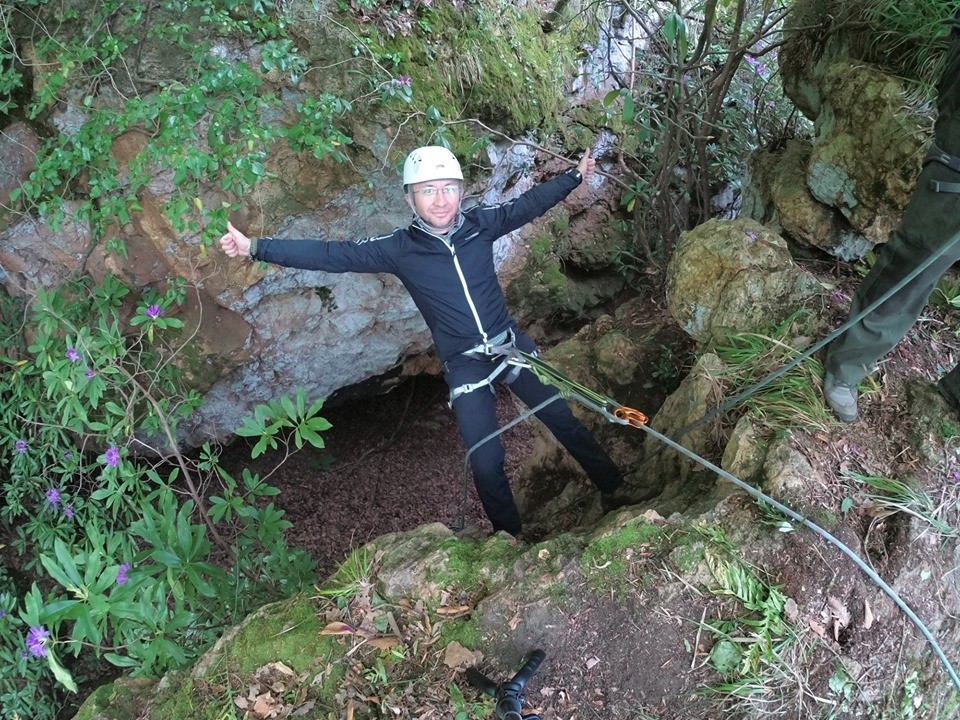 Cıngırt Kayalıkları’ndan iple iniş yaptılar 