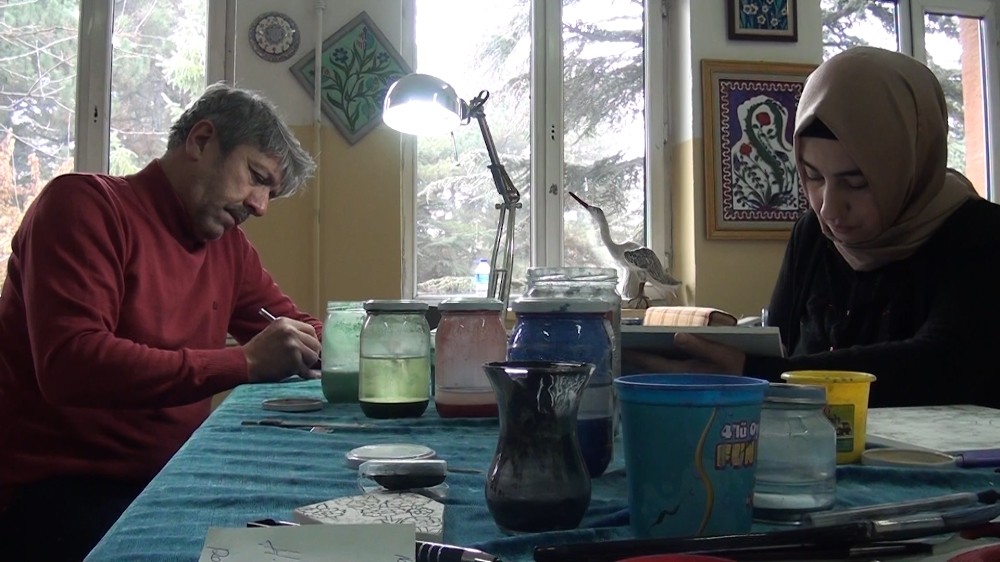 Çini cam füzyon ile buluştu 