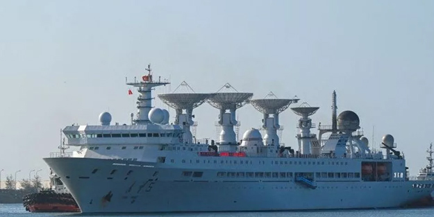 Çin'in kriz çıkaran 'Yuan Wang 5' isimli araştırma gemisi Sri Lanka limanında!