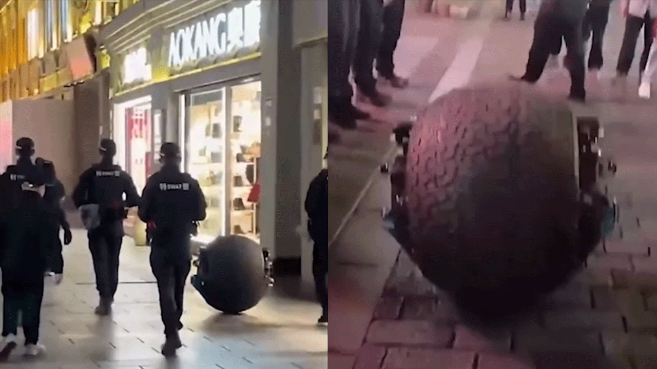 Çin'in yapay zekalı tombul robot polisi