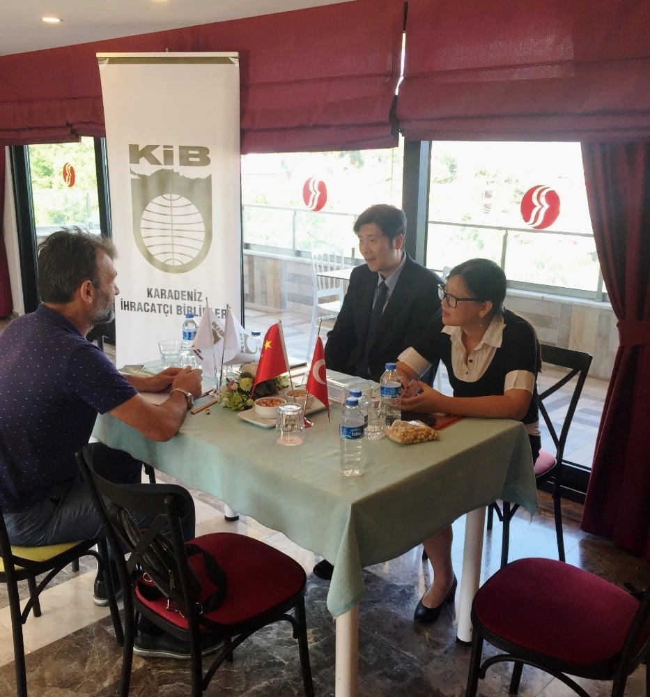 Çinli heyet fındık için Giresun’da 