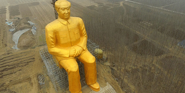 Çinliler'den 37 metrelik dev heykel!