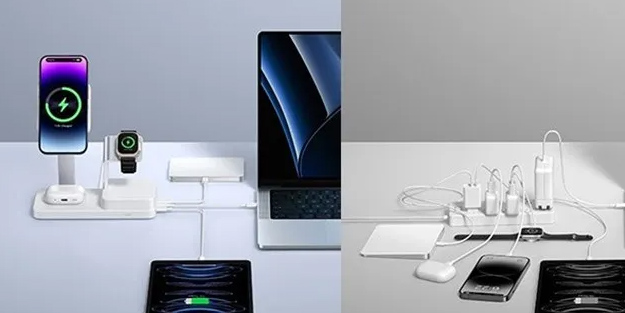 Çinliler dünyada bir ilk yaptı: Apple onaylı 6'sı 1 arada şarj istasyonu! Mest eden özellikleri şok etkisi yapacak