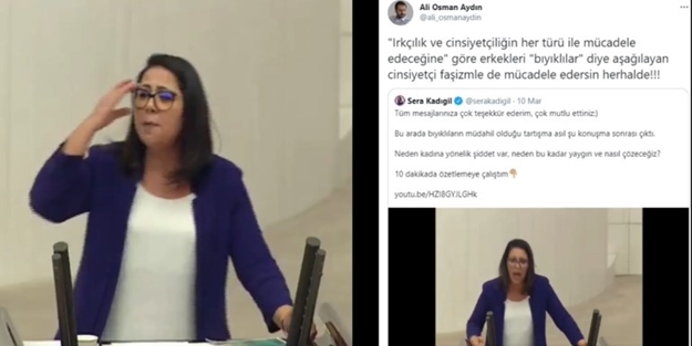 'Cinsiyetçi' Serra Kadıgil'e şamar gibi cevap!