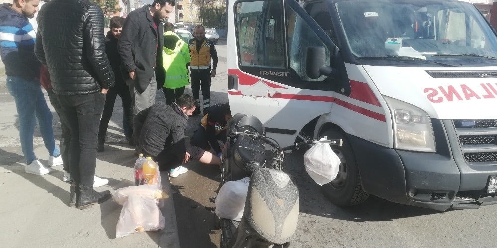 Cip ile elektrikli bisiklet çarpıştı: 1 yaralı 