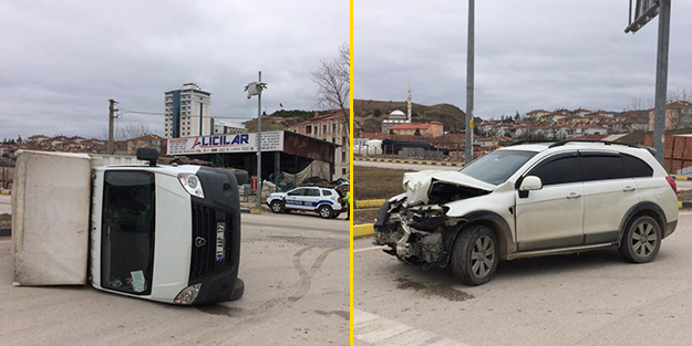 Cip ile kamyon çarpıştı: Yaralılar var