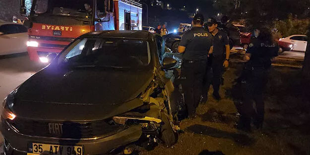 Cip otomobille çarpıştı: 3'ü çocuk 6 yaralı