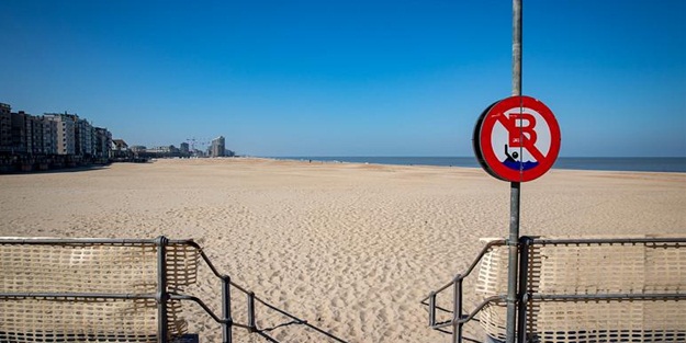 Çıplaklar plajına koronavirüs darbesi