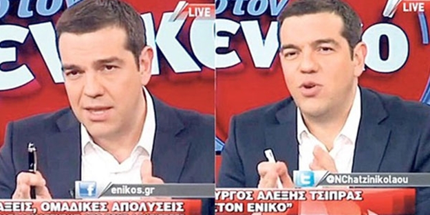 Aleksis Çipras reklam arasında bakın ne yaptı