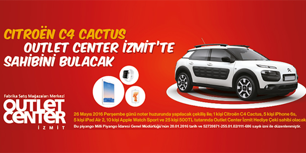 Citroën C4 Cactus Outlet Center İzmit’te verilecek