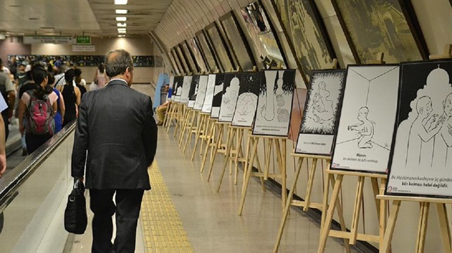 'Çizgilerle 40 Hadis-i Şerif' sergisi ziyarete açıldı