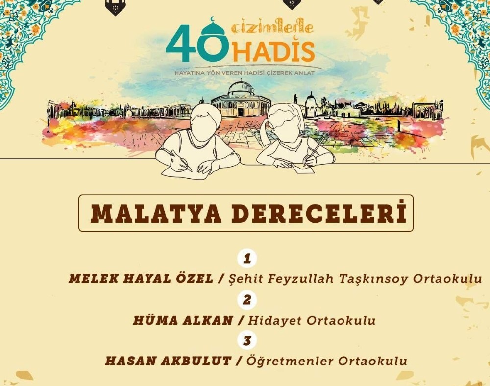 ‘Çizimlerle 40 Hadis’ resim yarışması sonuçlandı 