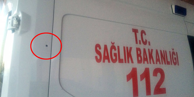 Hasta taşıyan ambulansa silahlı saldırı