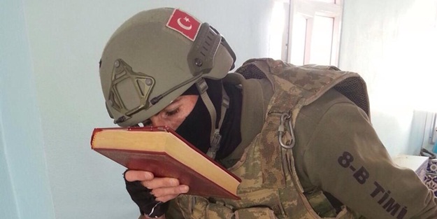 Cizre'de duygulandıran fotoğraf!