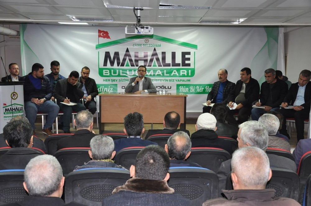 Cizre’de mahalle buluşmaları başladı 