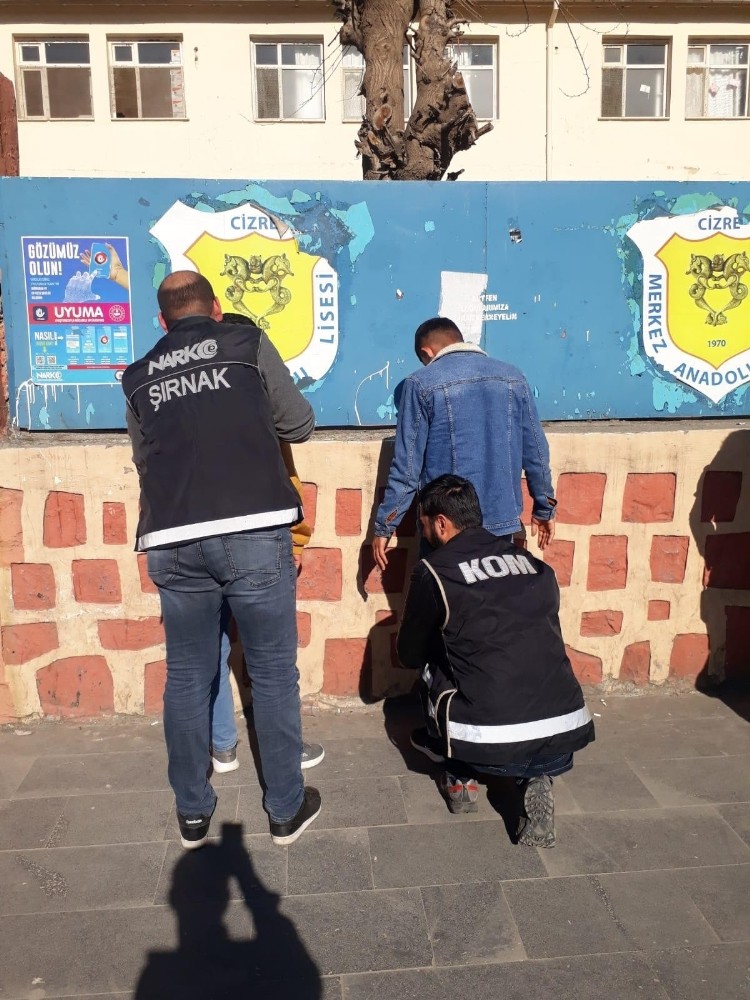 Cizre’de uyuşturucu denetimi 