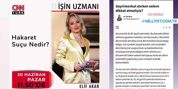 CNN Türk ve Milliyet'ten 'dolandırılmayın' uyarısı yapan Avukat Elif Akar dolandırıcılıktan tutuklandı